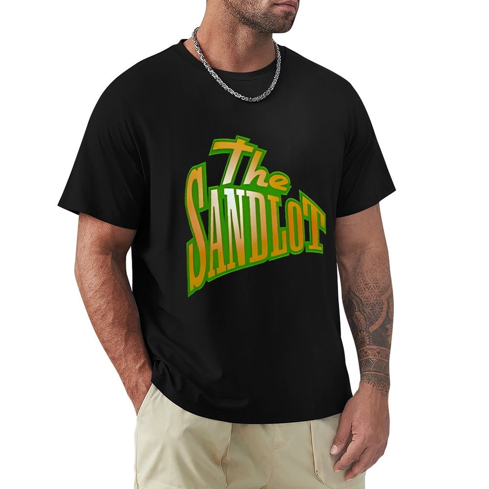 The Movie Sandlot Official Men's Classic Short Sleeve T-Shirts Black S
