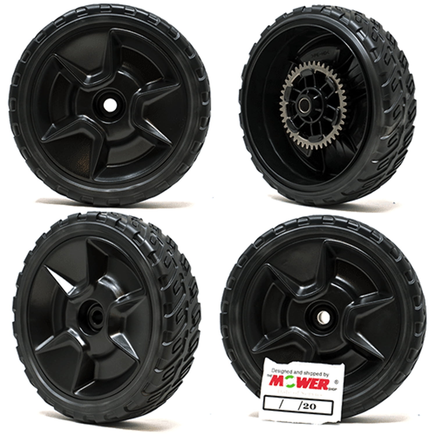 Rear Wheel Replacement For Honda HRN216 Push Mower - Fits Models VKA, VKAA, VLA, VLAA, VYA, VYAA, Replaces 42710-VR8-N00ZA