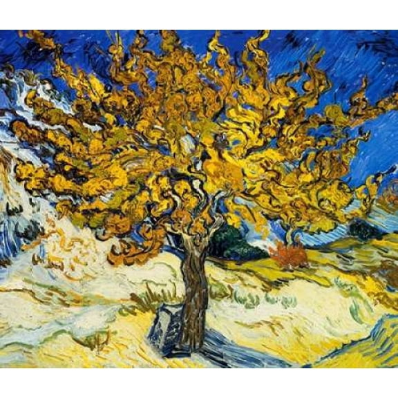 The Mulberry Tree 1889 Poster Print by Vincent Van Gogh (12 x 12)