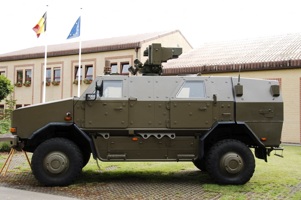 The Multi-Purpose Protected Vehicle Dingo II used by the Belgian Army Canvas Art - Luc De JaegerStocktrek Images (17 x 12)