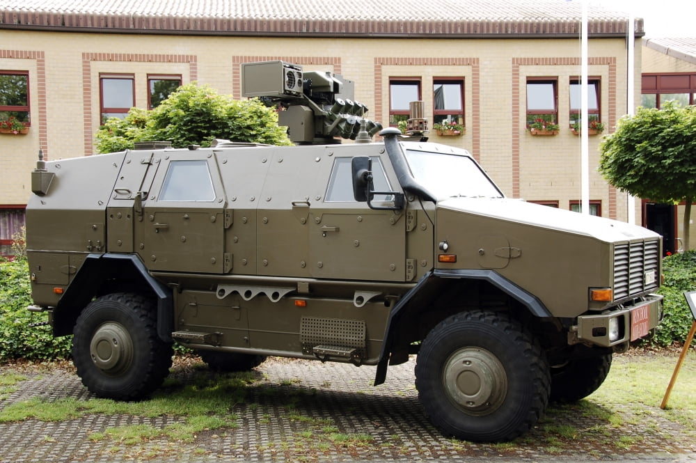 The Multi-Purpose Protected Vehicle Dingo II used by the Belgian Army Canvas Art - Luc De JaegerStocktrek Images (17 x 12)