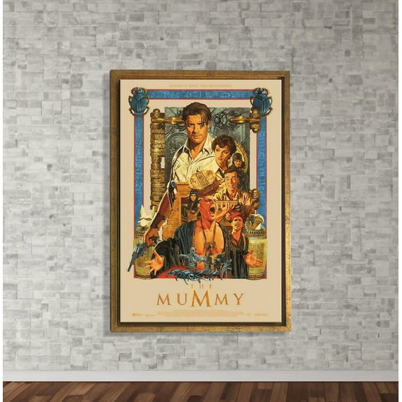 The Mummy Adventure Film Poster, Mummy Wall Art, Mummy Movie, Living Room Decor, , Art, Wall Art UNFRAMED Poster, 16x24