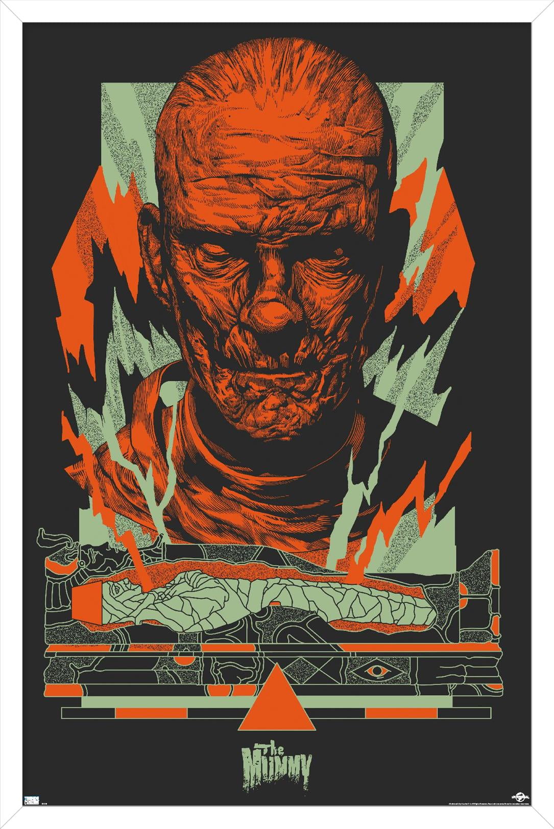 The Mummy - Illustration Wall Poster, 14.725" x 22.375" Framed