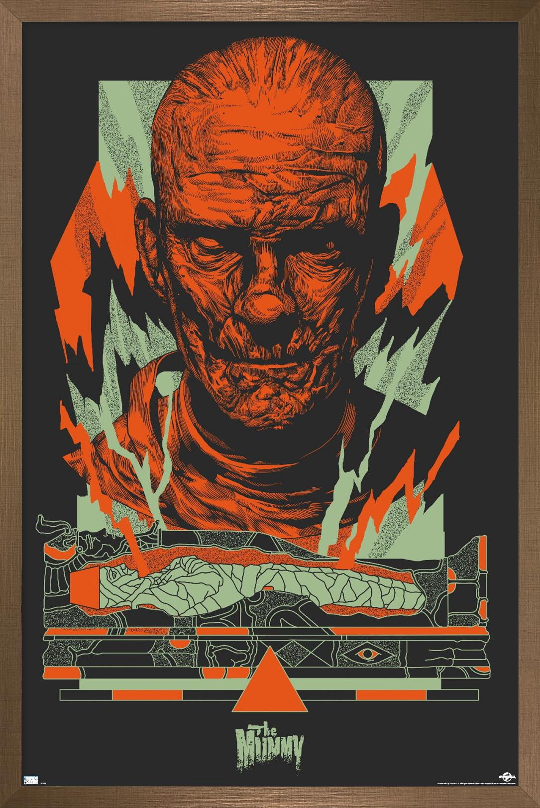 The Mummy - Illustration Wall Poster, 22.375" x 34" Framed