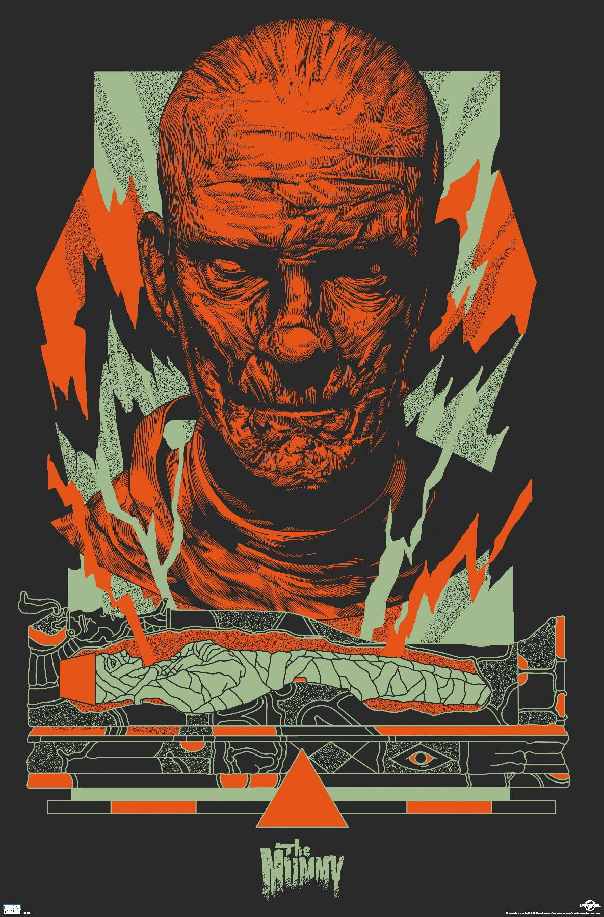 The Mummy - Illustration Wall Poster, 22.375" x 34"