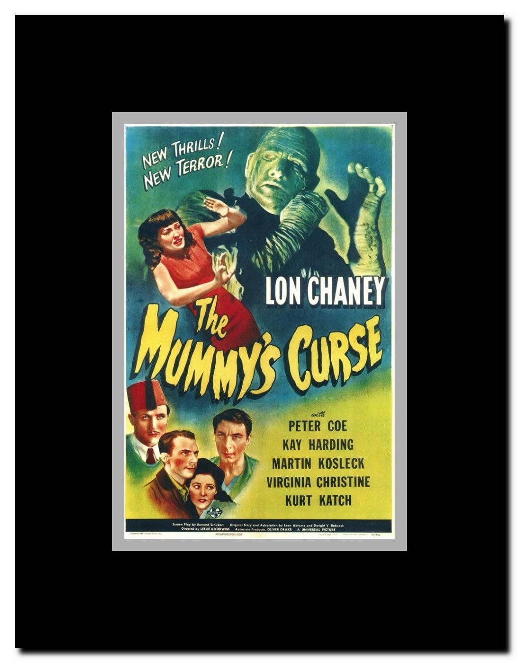 The Mummy's Curse Framed Movie Poster