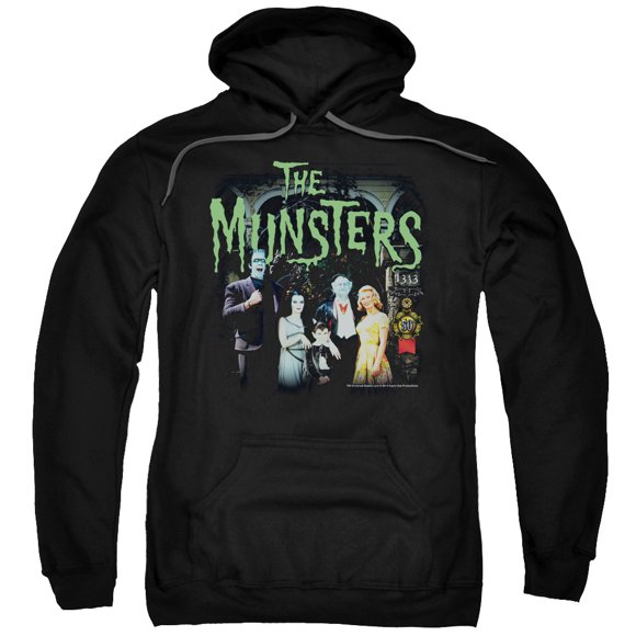 The Munsters 1313 50 Years Adult Pullover Hoodie Sweatshirt Black