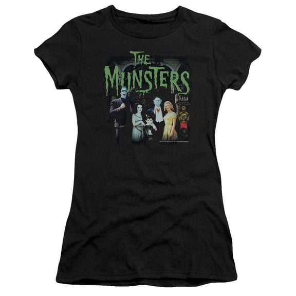 The Munsters 1313 50 Years Junior Women's T-Shirt Sheer Black