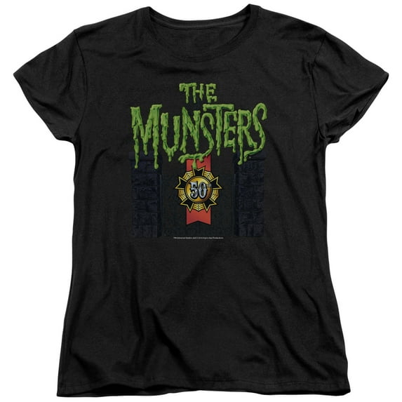 The Munsters - 50 Year Logo - Women's Short Sleeve Shirt - Small