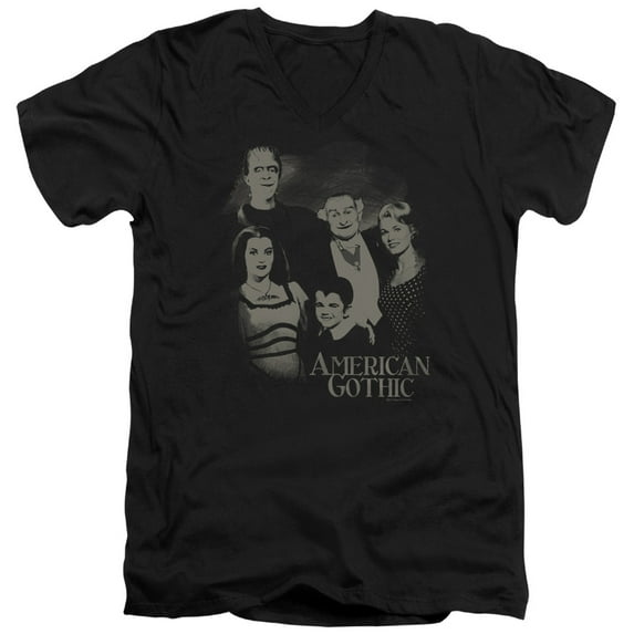 The Munsters - American Gothic - Slim Fit V Neck Shirt - Medium