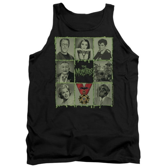 The Munsters Blocks Adult Tank Top Black