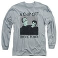 thumbnail image 1 of The Munsters Chip Long Sleeve Adult 18/1 T-Shirt Athletic Heather, 1 of 1