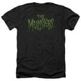 thumbnail image 1 of Trevco Sportswear NBC767-HA-3 The Munsters Distress Logo Adult Regular Fit Heather Short Sleeve T-Shirt, Charcoal - Large, 1 of 2