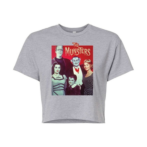 The Munsters - Family Portrait- Junior's Cropped Tee