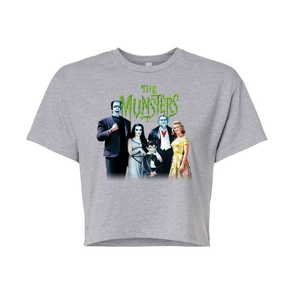 The Munsters - Family Poster - Junior's Cropped Tee