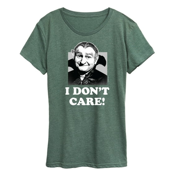 The Munsters - Grandpa I Dont Care- Women's Short Sleeve Graphic Tee
