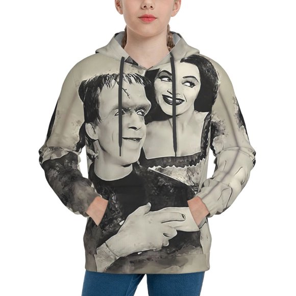 The Munsters Hoodie, Casual Unisex Youth Hoodie, Fashion Novelty Long Sleeve Pullover Sweatshirt Hooded For Kid, Teens And Adults