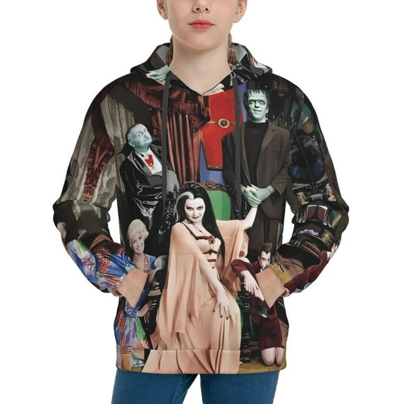 The Munsters Hoodie, Casual Unisex Youth Hoodie, Fashion Novelty Long Sleeve Pullover Sweatshirt Hooded For Kid, Teens And Adults