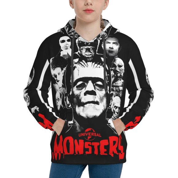 The Munsters Hoodie, Casual Unisex Youth Hoodie, Fashion Novelty Long Sleeve Pullover Sweatshirt Hooded For Kid, Teens And Adults