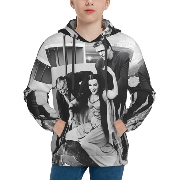 The Munsters Hoodie, Casual Unisex Youth Hoodie, Fashion Novelty Long Sleeve Pullover Sweatshirt Hooded For Kid, Teens And Adults