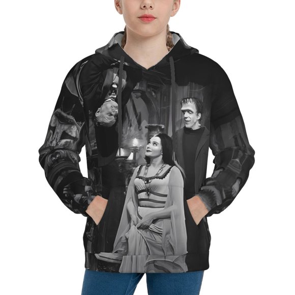 The Munsters Hoodie, Casual Unisex Youth Hoodie, Fashion Novelty Long Sleeve Pullover Sweatshirt Hooded For Kid, Teens And Adults