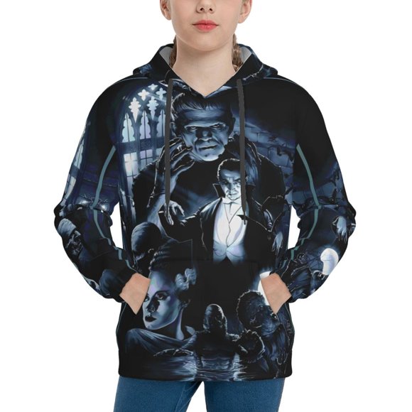 The Munsters Hoodie, Casual Unisex Youth Hoodie, Fashion Novelty Long Sleeve Pullover Sweatshirt Hooded For Kid, Teens And Adults