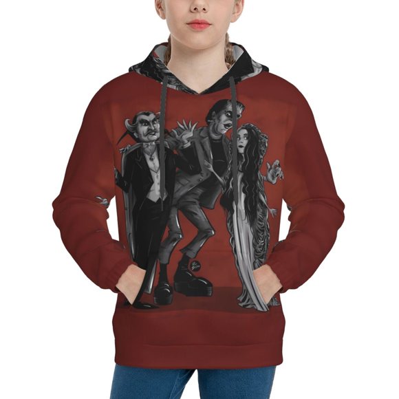 The Munsters Hoodie, Casual Unisex Youth Hoodie, Fashion Novelty Long Sleeve Pullover Sweatshirt Hooded For Kid, Teens And Adults