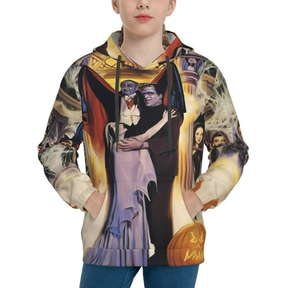 The Munsters Hoodie, Casual Unisex Youth Hoodie, Fashion Novelty Long Sleeve Pullover Sweatshirt Hooded For Kid, Teens And Adults