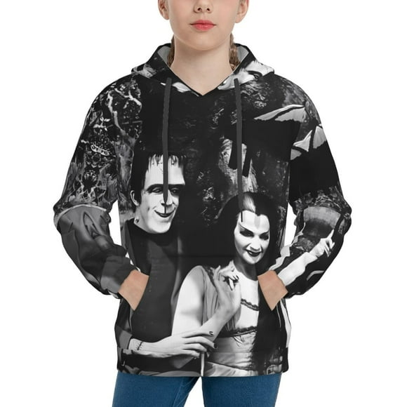 The Munsters Hoodie, Casual Unisex Youth Hoodie, Fashion Novelty Long Sleeve Pullover Sweatshirt Hooded For Kid, Teens And Adults