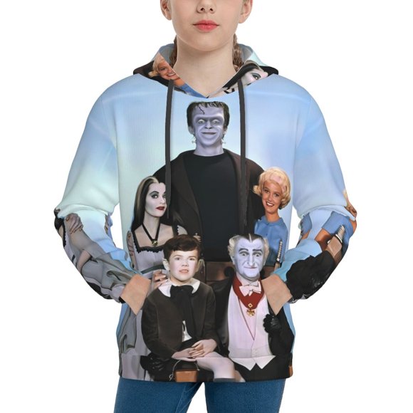 The Munsters Hoodie, Casual Unisex Youth Hoodie, Fashion Novelty Long Sleeve Pullover Sweatshirt Hooded For Kid, Teens And Adults