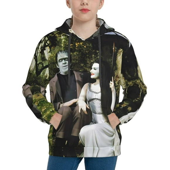 The Munsters Hoodie, Casual Unisex Youth Hoodie, Fashion Novelty Long Sleeve Pullover Sweatshirt Hooded For Kid, Teens And Adults