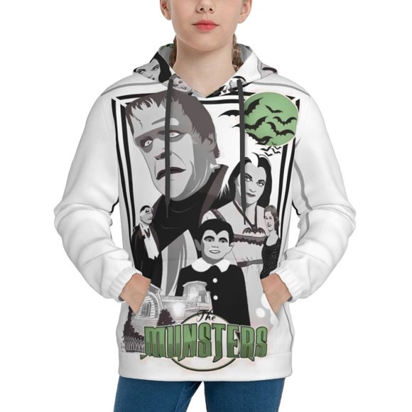 The Munsters Hoodie, Casual Unisex Youth Hoodie, Fashion Novelty Long Sleeve Pullover Sweatshirt Hooded For Kid, Teens And Adults
