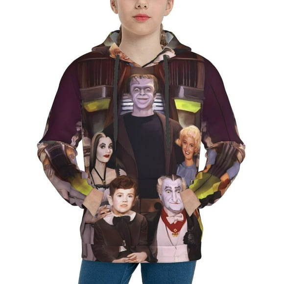 The Munsters Hoodie, Casual Unisex Youth Hoodie, Fashion Novelty Long Sleeve Pullover Sweatshirt Hooded For Kid, Teens And Adults