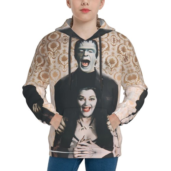 The Munsters Hoodie, Casual Unisex Youth Hoodie, Fashion Novelty Long Sleeve Pullover Sweatshirt Hooded For Kid, Teens And Adults