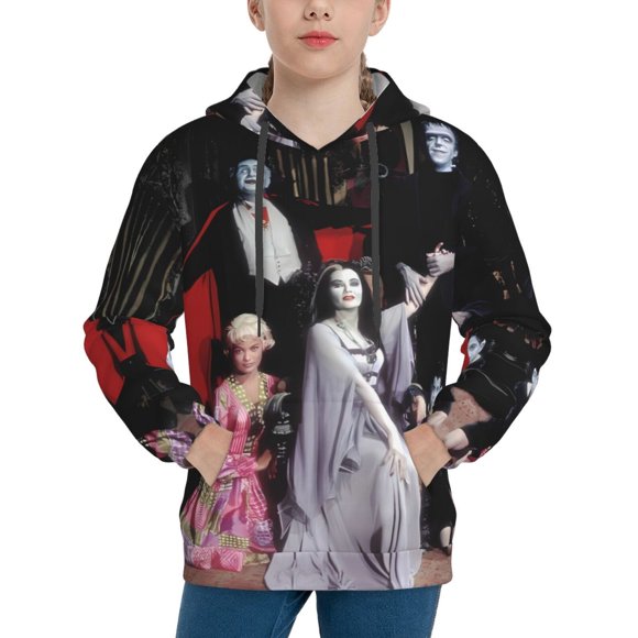 The Munsters Hoodie, Casual Unisex Youth Hoodie, Fashion Novelty Long Sleeve Pullover Sweatshirt Hooded For Kid, Teens And Adults