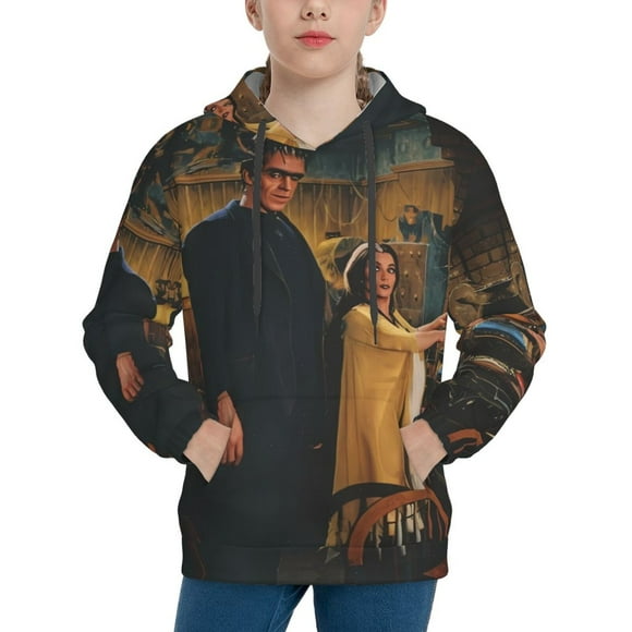 The Munsters Hoodie, Casual Unisex Youth Hoodie, Fashion Novelty Long Sleeve Pullover Sweatshirt Hooded For Kid, Teens And Adults