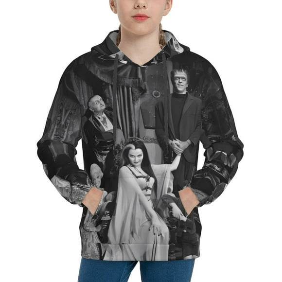 The Munsters Hoodie, Casual Unisex Youth Hoodie, Fashion Novelty Long Sleeve Pullover Sweatshirt Hooded For Kid, Teens And Adults