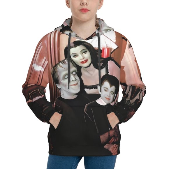 The Munsters Hoodie, Casual Unisex Youth Hoodie, Fashion Novelty Long Sleeve Pullover Sweatshirt Hooded For Kid, Teens And Adults