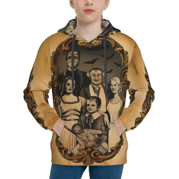 The Munsters Hoodie, Casual Unisex Youth Hoodie, Fashion Novelty Long Sleeve Pullover Sweatshirt Hooded For Kid, Teens And Adults