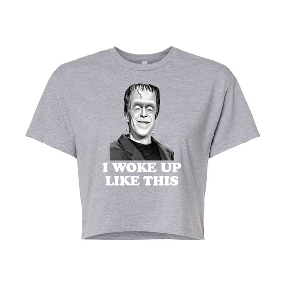 The Munsters - I Woke Up Like This- Junior's Cropped Tee