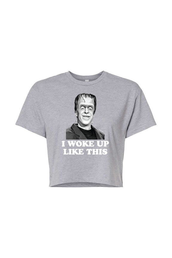 - I Woke Up Like This- Junior's Cropped Tee