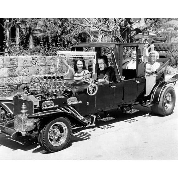 MovieMarket The Munsters Lily Herman Grandpa Eddie Marilyn in Munster Koach 4" x 6" Poster