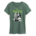 thumbnail image 1 of The Munsters - Munsters Black And White Family Portrait- Women's Short Sleeve Graphic Tee, 1 of 5