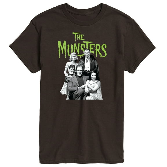 The Munsters - Munsters Bw Family Portrait- Men's Short Sleeve T-Shirt