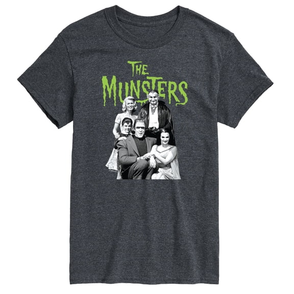 The Munsters - Munsters Bw Family Portrait- Men's Short Sleeve T-Shirt