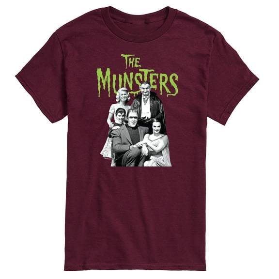 The Munsters - Munsters Bw Family Portrait- Men's Short Sleeve T-Shirt