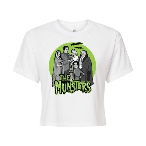 The Munsters - Munsters Family Drawing - Junior's Cropped Tee