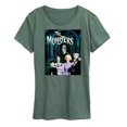 thumbnail image 1 of The Munsters - Munsters Family Group- Women's Short Sleeve Graphic Tee, 1 of 5