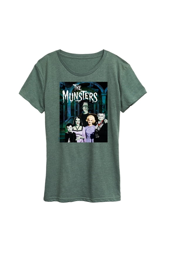 - Munsters Family Group- Women's Short Sleeve Graphic Tee