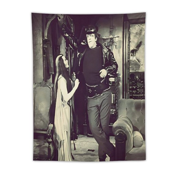 The Munsters Tapestry Wall Hanging, Elegant Wall Hanging Tapestries Wall Art for Bedroom Decor, Outdoor, Parties 30"x40"